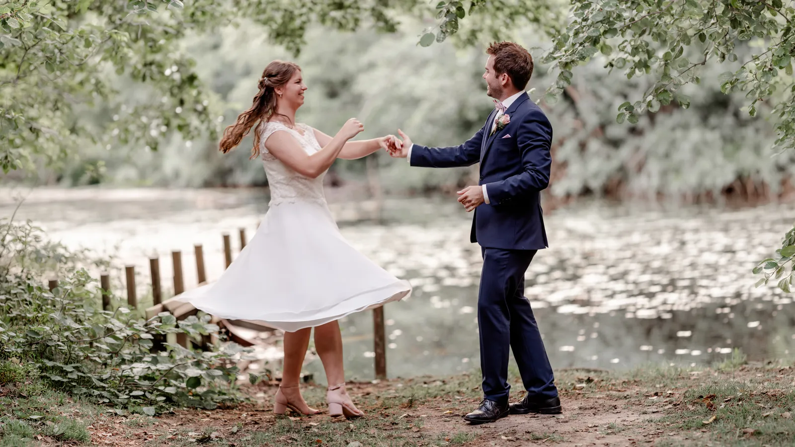 Hochzeitsfotografie am Niederrhein – natürliches Paarportrait