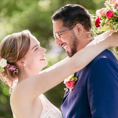 Hochzeitsfoto von Joelle und Ricky in Sonsbeck